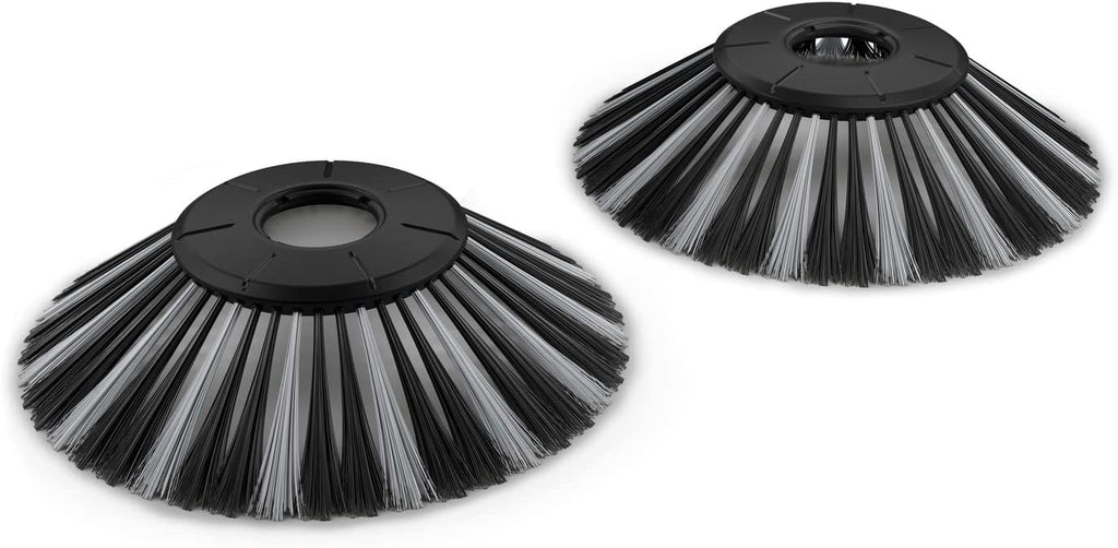 S 6 Twin Walk-Behind Outdoor Hand Push Floor Sweeper - 10 Gallon Capacity - 33.9 Sweeping Width - Sweeps up to 32,300 Square Feet/Hour