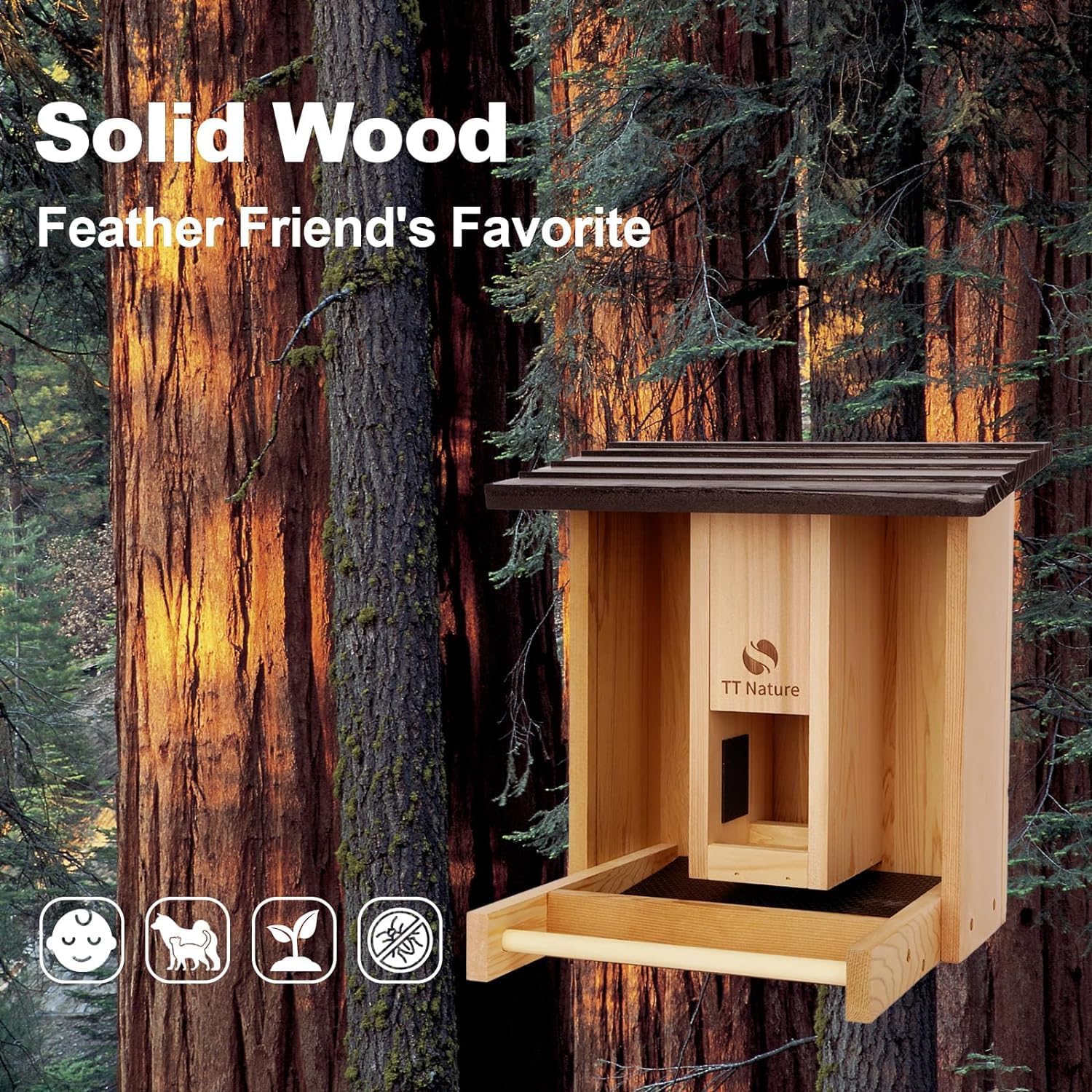 Feeder with Camera, Upgraded Smart Bird Feeder with Solar Powered, AI Identify for 10000 Plus Bird Species, Auto Capture Bird & Real-time Notifications, Ideal Gift for Bird Lovers