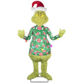 Life Size Animated Dr. Seuss Grinch in Ugly Christmas Sweater Décor, 5.8 ft