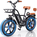 Bopzin 1000W Electric Bike for Adults 48V 15Ah Removable Battery Ebike 20 x 4.0 - 1000W
