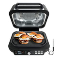 Ninja IG651 Foodi Smart XL Pro 7 in 1 Indoor Grill/Griddle Combo, use Opened or Closed, Air Fry, Dehydrate & More, Pro Power Grate, Flat Top, Crisper, Smart Thermometer, Black: Home & Kitchen