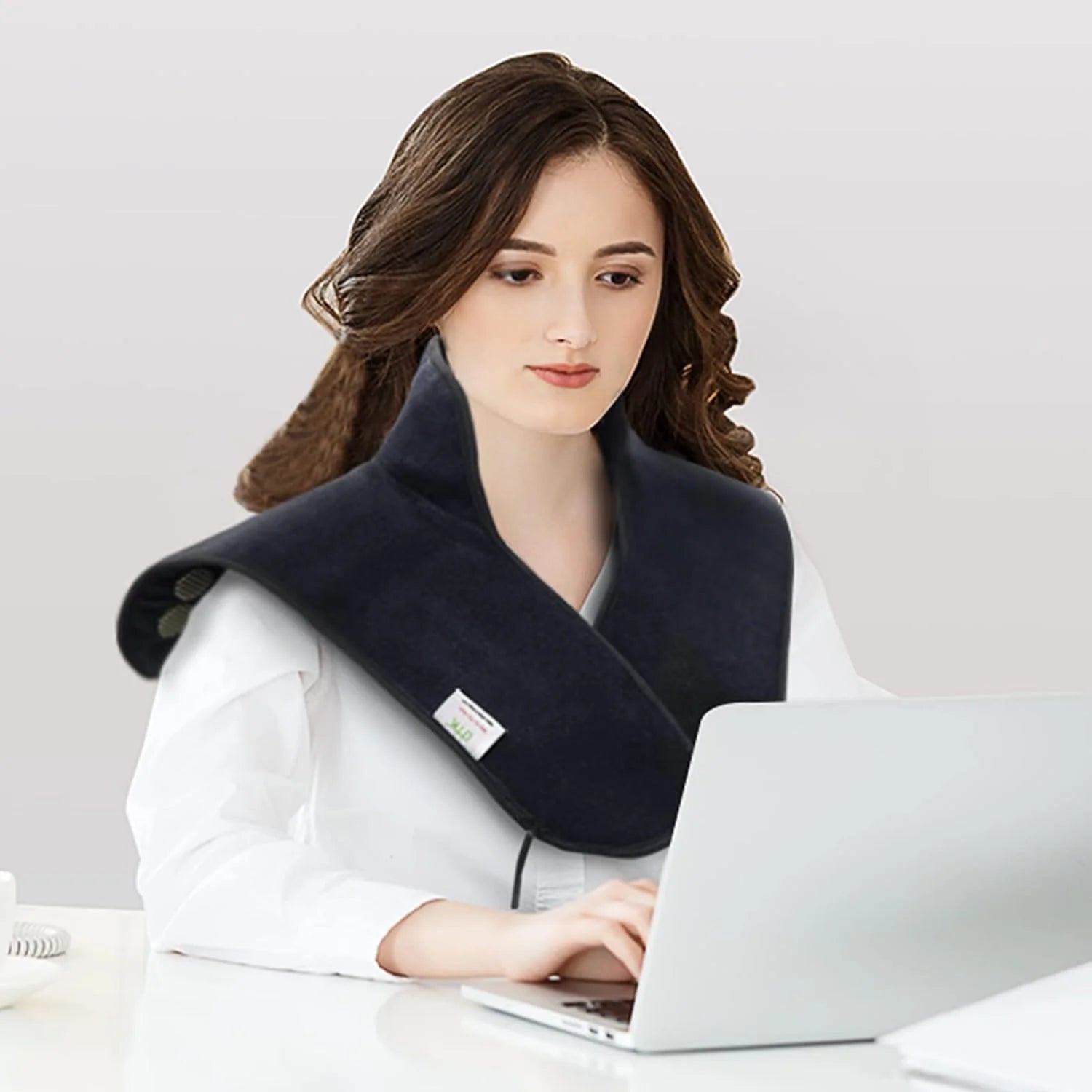 UTK Heating Pad for Neck and Shoulders,Natural Jade Tourmaline,Upgrade Size to Cover More Areas of Neck,Shoulder,Shoulder Blade and Back(23''x 24'')|Gift for Dad
