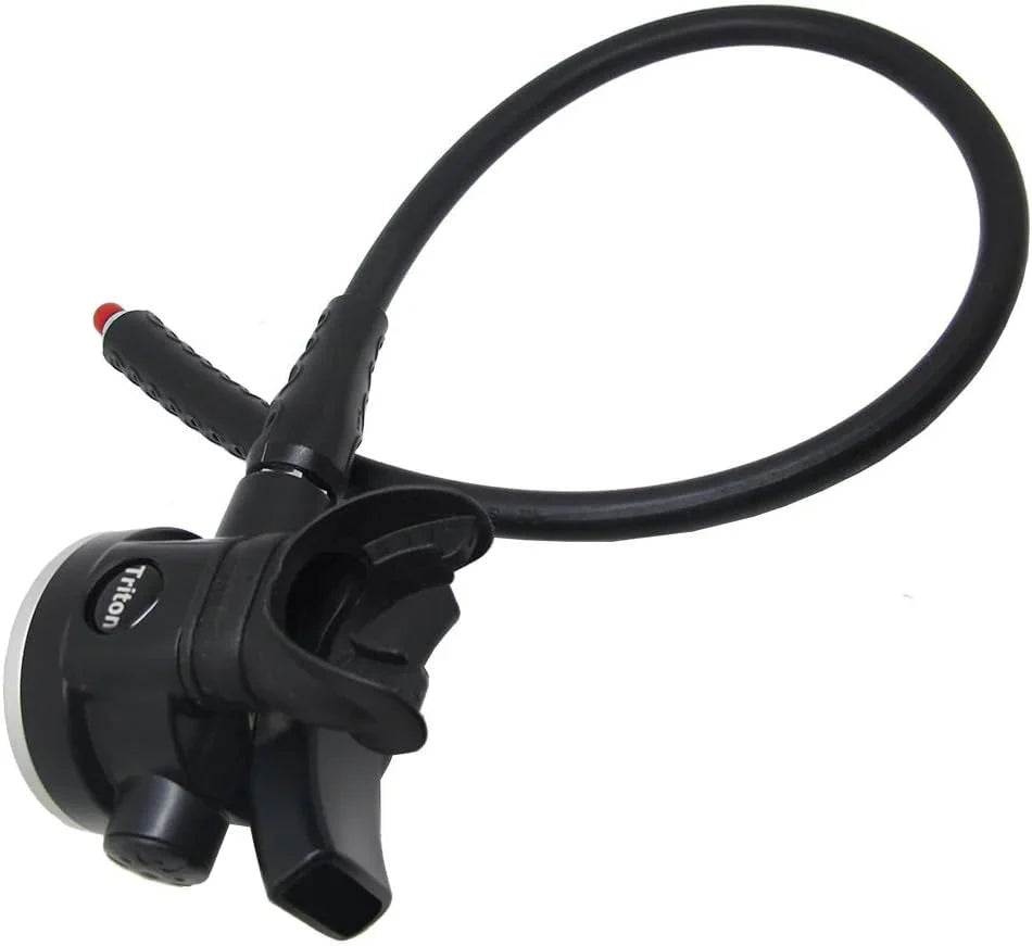 Palantic AS103 Yoke Regulator & Octopus Combo for Scuba Diving | High-Performance Over-Balanced Regulator, Silicone Mouthpiece, 27 Hose, Large Purge Button, 36 Yellow Octopus Hose