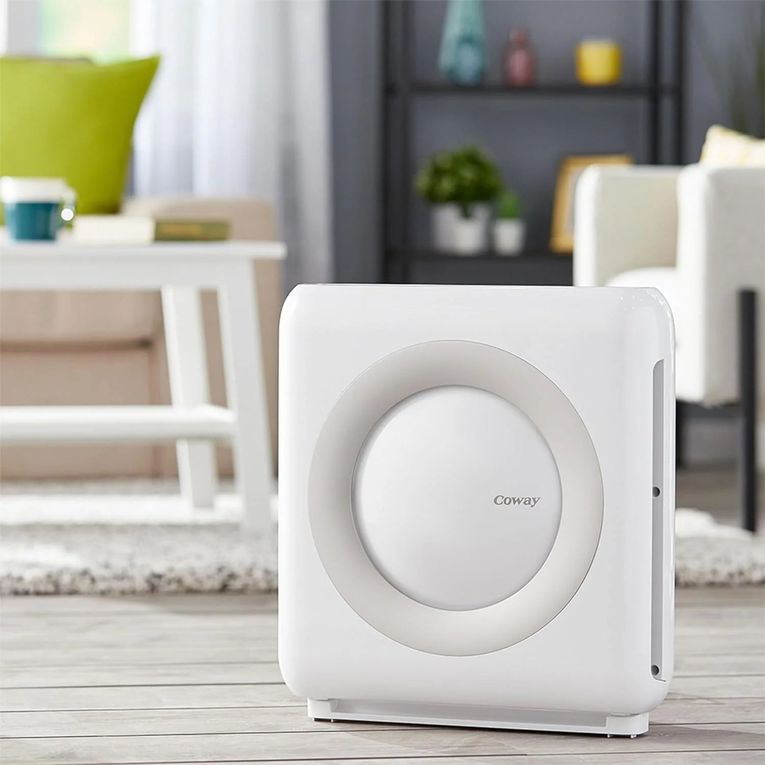 True HEPA Purifier with Air Quality Monitoring, Auto, Timer, Filter Indicator, and Eco Mode, 16.8 x 18.3 x 9.7, White