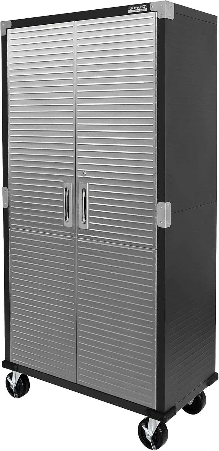 Seville Classics UltraHD Steel Storage Cabinet, 36W x 18D x 72H