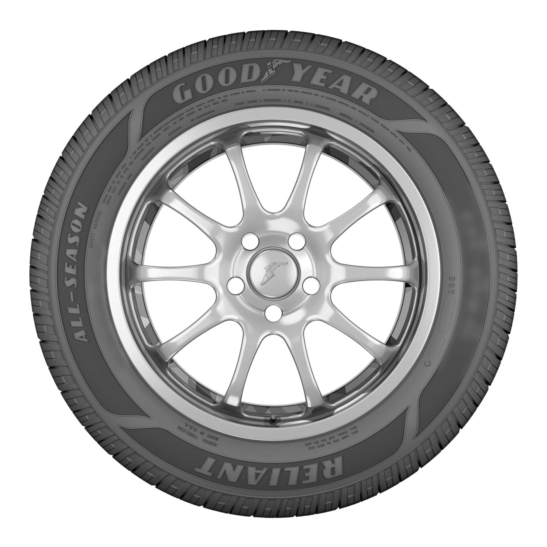 Goodyear Reliant All Season Tire 205/55R16 91V – Enhanced Wet Grip & Quiet Ride