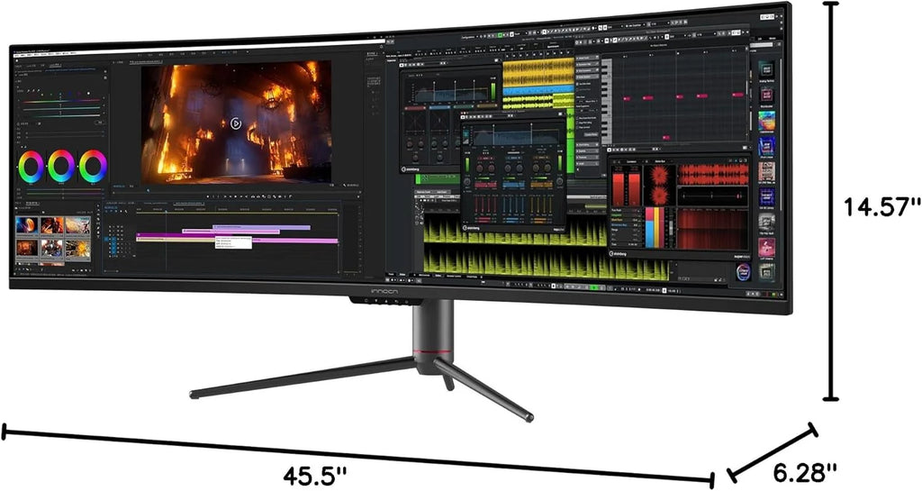 INNOCN 49 Curved Gaming Monitor, 144Hz, HDR400, USB-C, 49C1G