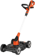 BLACK+DECKER Combination String Trimmer, Lawn Mower, and Edger, Cordless 3-in-1