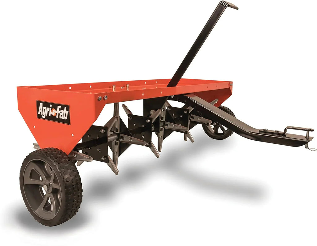 Agri-Fab 45-0604 18 x 48 Tow Behind Poly Lawn Roller 550 lbs Weight with Water, Poly Drum and Steel Frame, with Plug. Designed for Lawn and Garden Tractors