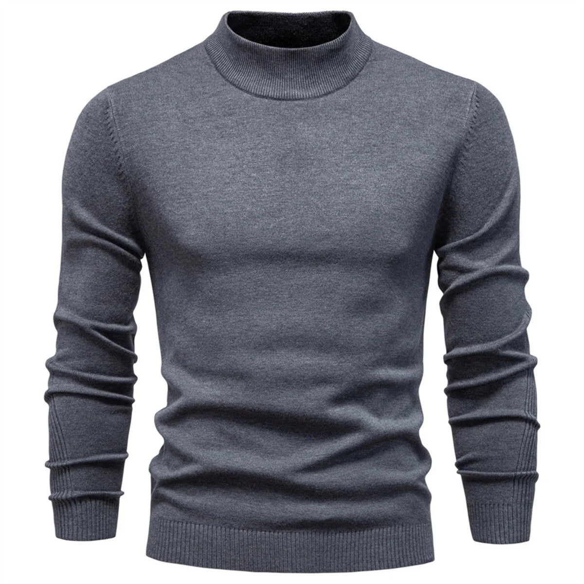 Men's Mockneck Pullover Sweater