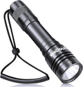 Scuba Diving Flashlight with Rechargeable Dive Light Scuba Diving 5500LM Underwater Flashlight 328ft IPX8 Waterproof 4 Modes Scuba Dive Light with Charger for Submarine Deep Sea Snorkeling
