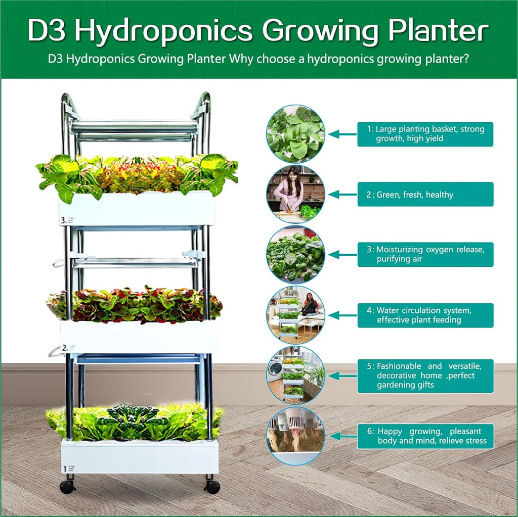 Hydroponics Growing System Plant Germination Kits Hydrophonic Planter for Indoor Garden Vegetable Herb Microgreens Growing Aerogarden Gardening Gifts 36 Large Pods(≈ 5X Small Pods)