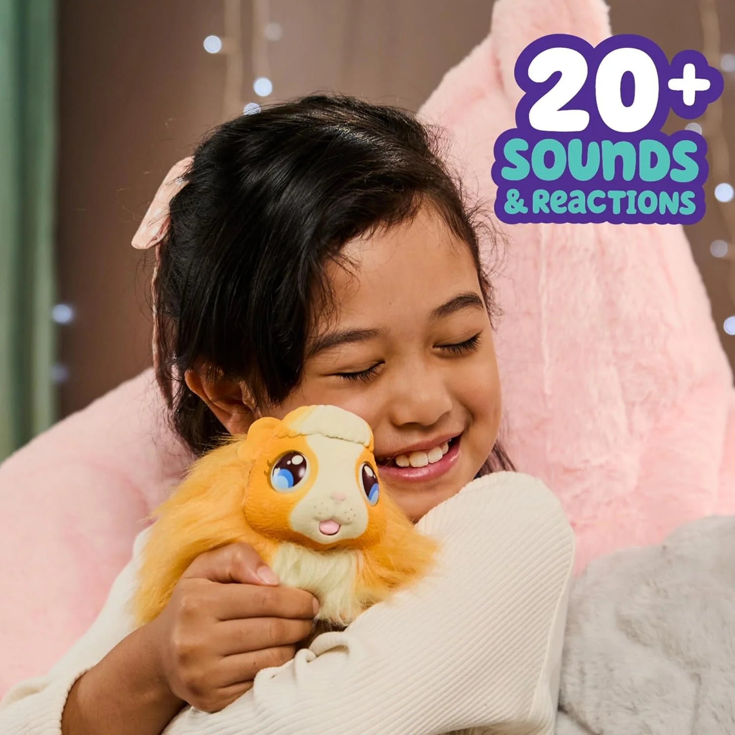 Little Live Pets - Mama Surprise | Soft, Interactive Guinea Pig and her Hutch, and her 3 Babies. 20+ Sounds & Reactions. for Kids Ages 4+, Multicolor, 7.8 x 11.93 x 11.38 inches