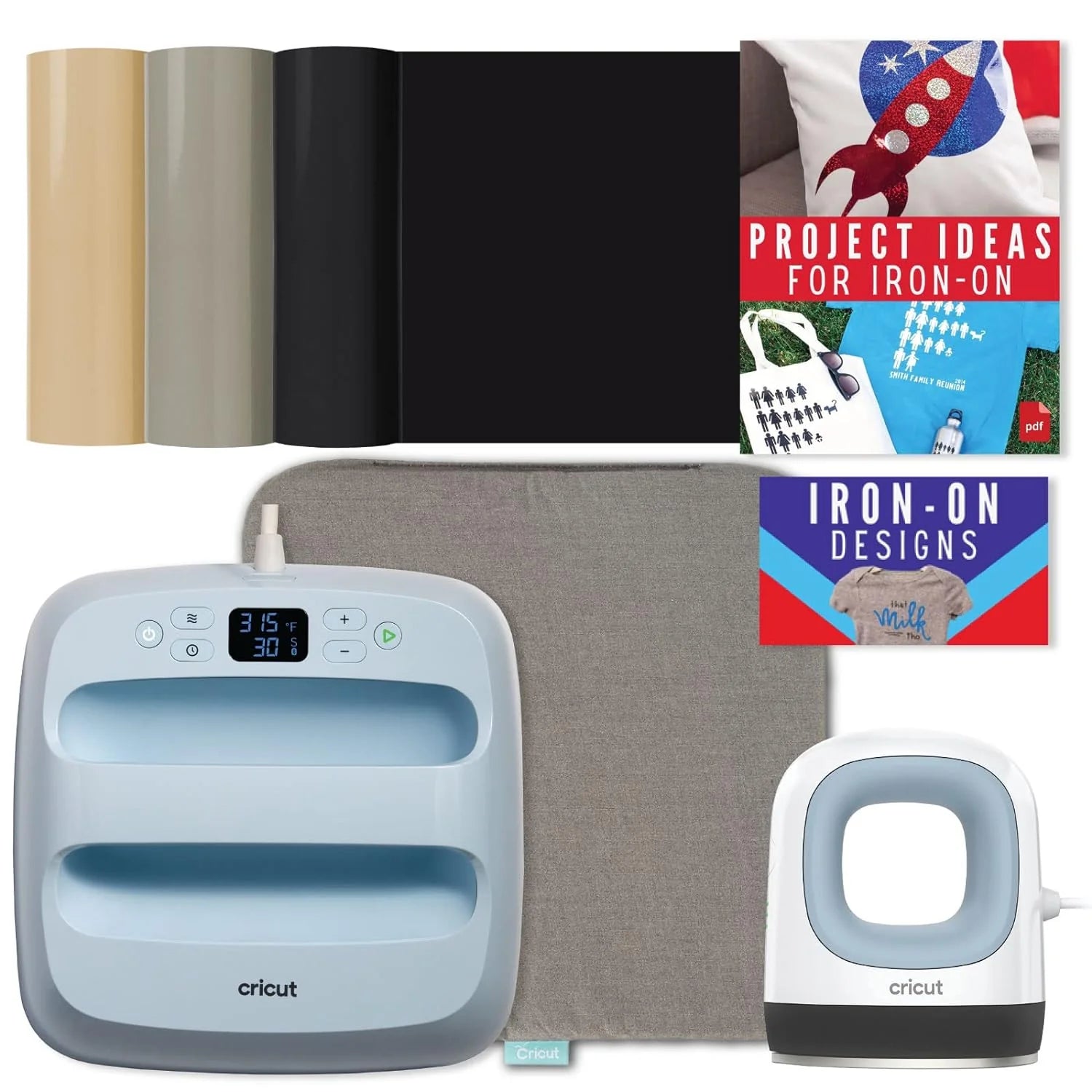 9x9 with Infusible Ink Sheets & Pens, Coasters and 20x16 Heat Mat Bundle - Beginner DIY Project Kit for Home Decor Projects and Custom Apparel, Iron Pressing