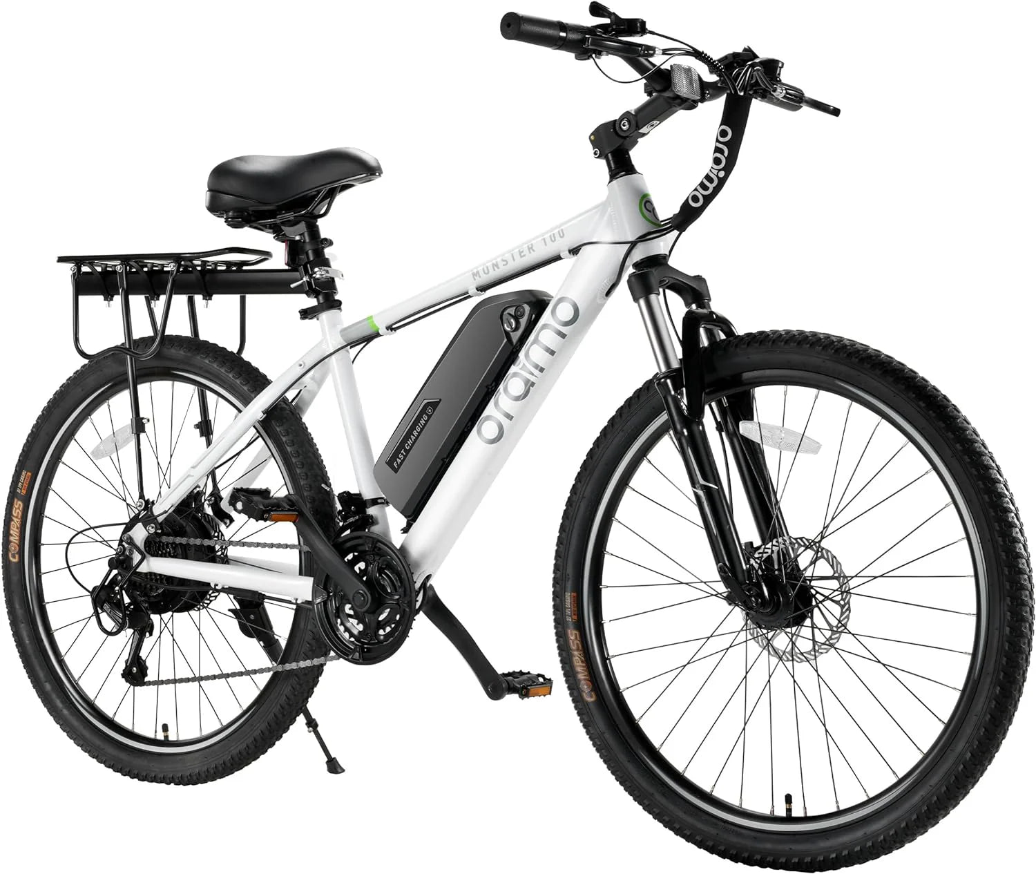 Adult Electric Bike, 350W BAFANG Motor (500W Peak), 4A 3H Fast Charging, 468Wh Li-Ion Battery, 21 Speed Gears, Air Saddle, 45 Miles 20 MPH 26 Mountain Bike Electric Bike, ANSI/CAN/UL2849 Compliant