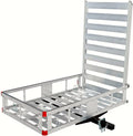 80779 Aluminum Hitch Mount Cargo Carrier with 47′′ Long Ramp, 1 Pack