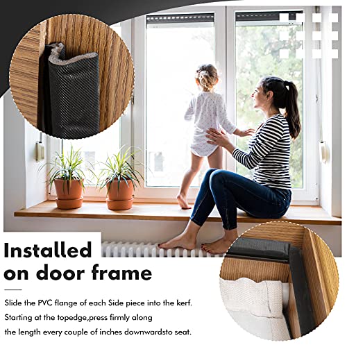 Door Weather Stripping Soundproof Door Seal Strip V-Shaped Q Foam Kerf Weather Stripping