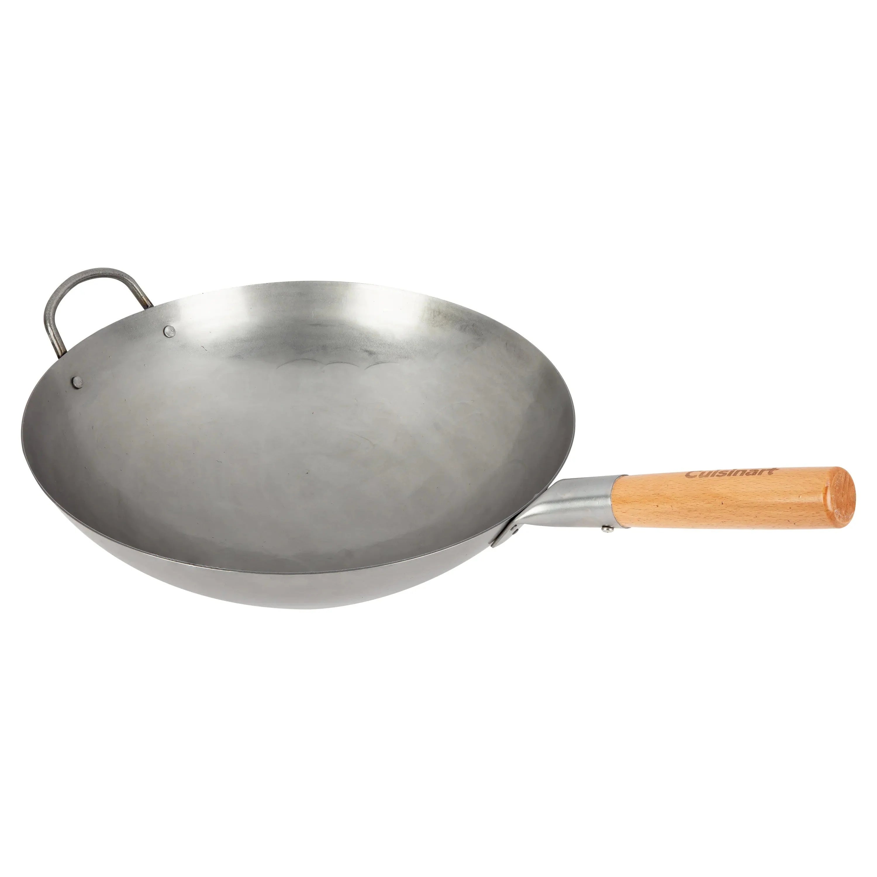 Cuisinart Outdoor Wok Station, 50,000 BTU Propane Outdoor Wok Burner w Prep Table, 14锟芥?锟斤拷 Carbon Steel Wok for Stir Fry, Searing, BBQ 锟斤拷 Black
