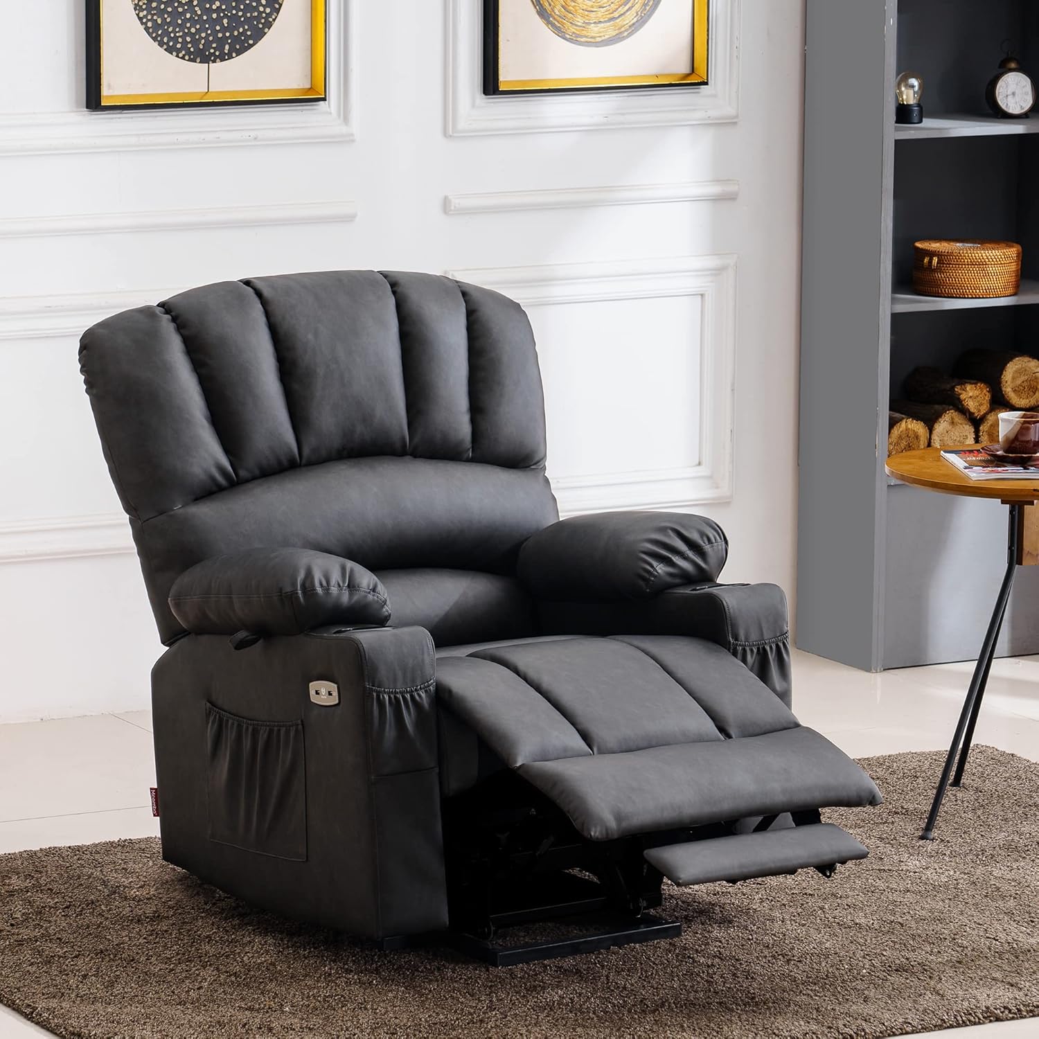 Heated Lift Recliner for Seniors with USB & Cup Holders