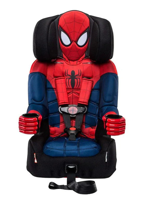 2025 KidsEmbrace Marvel Spider-Man 2-in-1 Forward-Facing Booster Car Seat LATCH | 5-Point Harness Booster 22-65lbs converts to Belt-Positioning Booster 40-100lbs | Adjustable