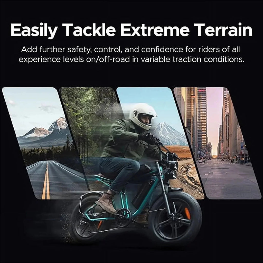 AKEZ Electric Bike for Adults - 1000W 28mph Moped Ebike with 48V 13A Removable Battery, Up to 94 Miles All Terrain Off Road E-Bike with 20*4.0 Fat Tire,Full Suspension,7-Speed UL Certified