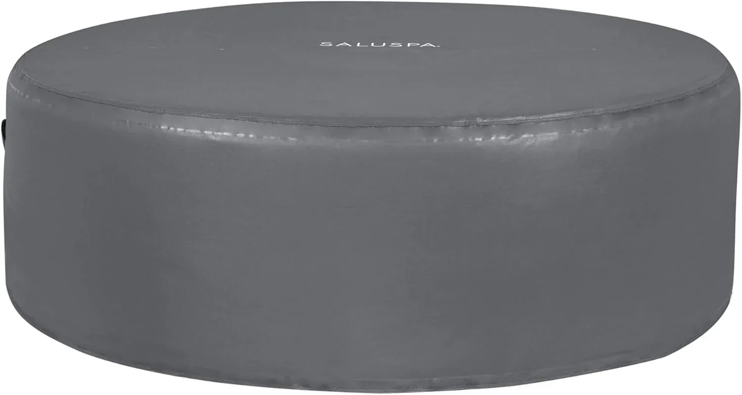 Inflatable Hot Tub Spa (71 x 26) | Portable Hot Tub with 2 Covers (1 Energy-Efficient Thermal Cover and 1 Standard Cover) | Fits Up to 2-4 Persons | Black