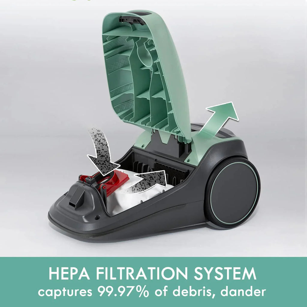 Kenmore Pet Friendly Lightweight Bagged Canister Vacuum Cleaner with Extended Telescoping Wand, HEPA, 2 Motors, Retractable Cord, and 4 Cleaning Tools