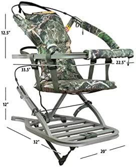 Summit Viper SD Climbing Treestand ?? Lightweight Aluminum, Foam Padded Seat, 300 lbs Capacity, Includes Safety Harness