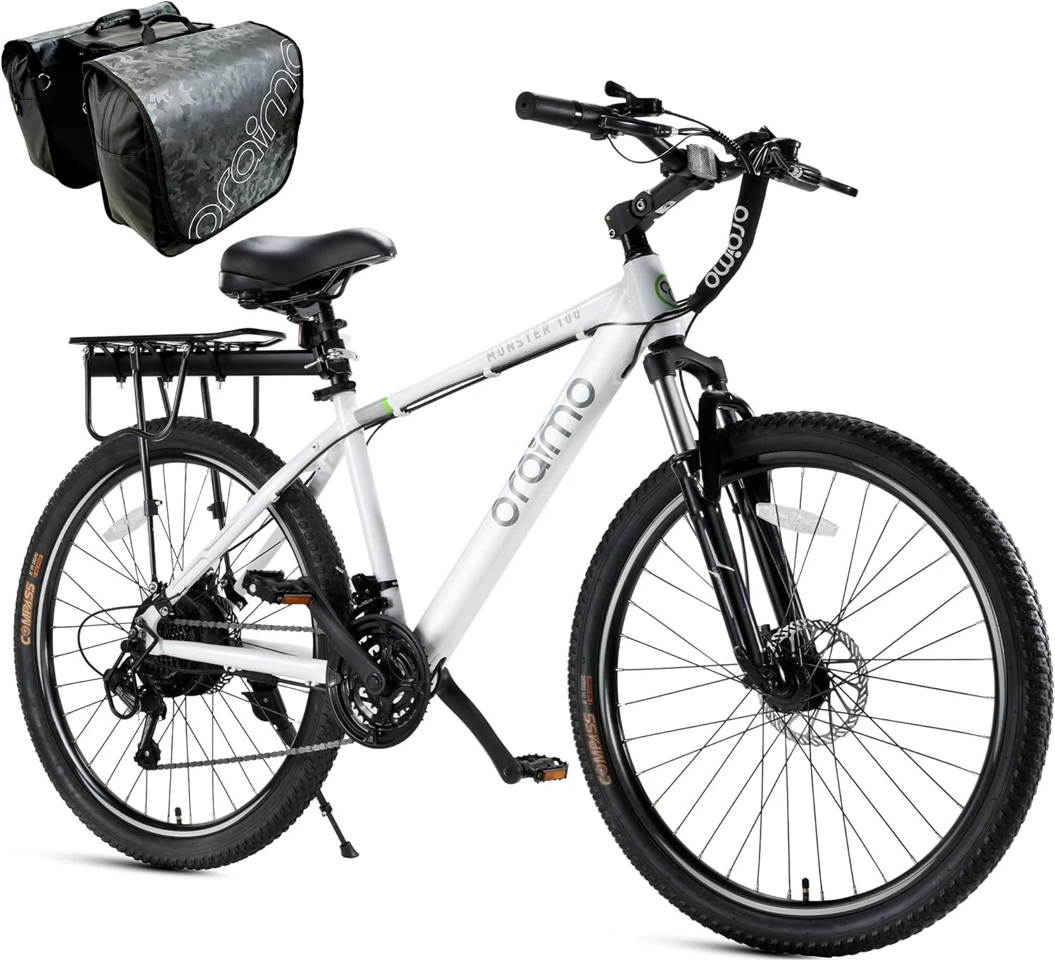Adult Electric Bike, 350W BAFANG Motor (500W Peak), 4A 3H Fast Charging, 468Wh Li-Ion Battery, 21 Speed Gears, Air Saddle, 45 Miles 20 MPH 26 Mountain Bike Electric Bike, ANSI/CAN/UL2849 Compliant