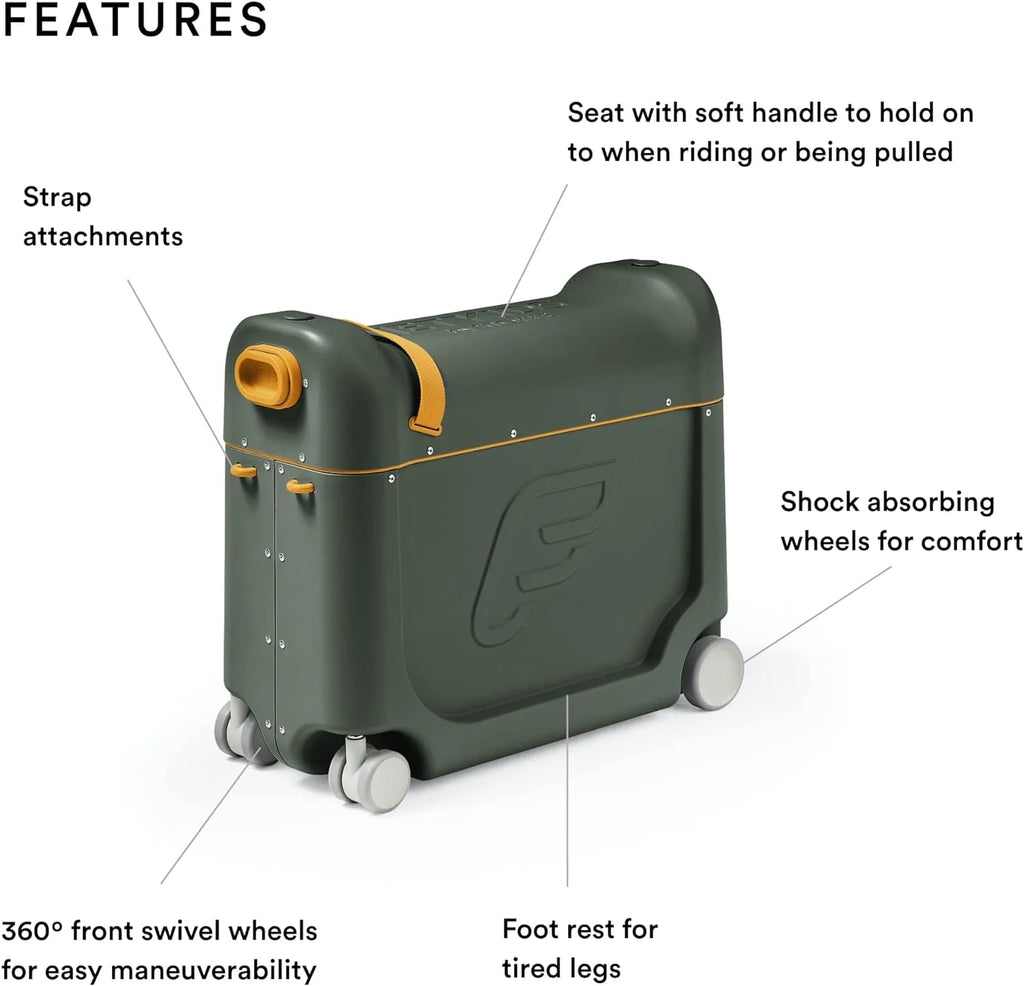 Kids' ride-on luggage and in-flight beds - Help your kids relax and sleep on the plane - Approved by multiple airlines - Best for ages 3 - 7