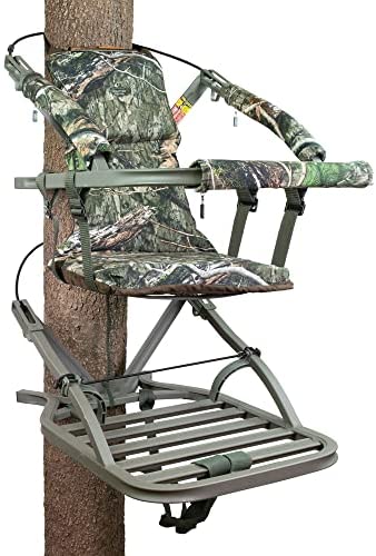 Summit Viper SD Climbing Treestand ?? Lightweight Aluminum, Foam Padded Seat, 300 lbs Capacity, Includes Safety Harness