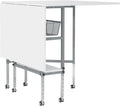 Sew Ready Hobby Cutting Table, 58.75x36.5, White/Silver