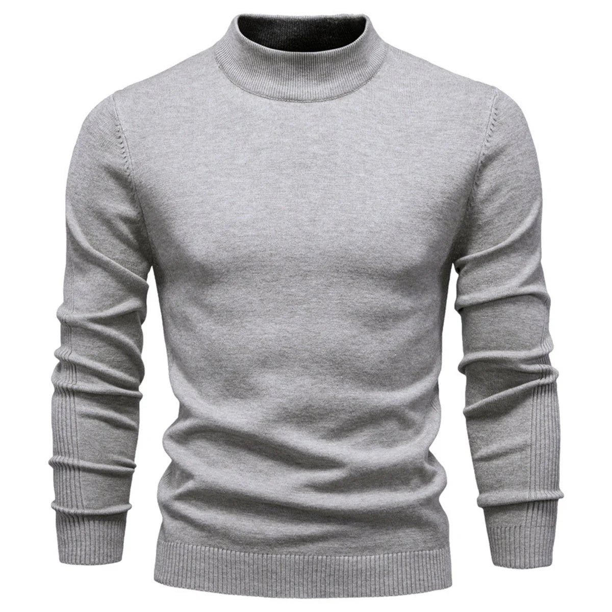 Men's Mockneck Pullover Sweater